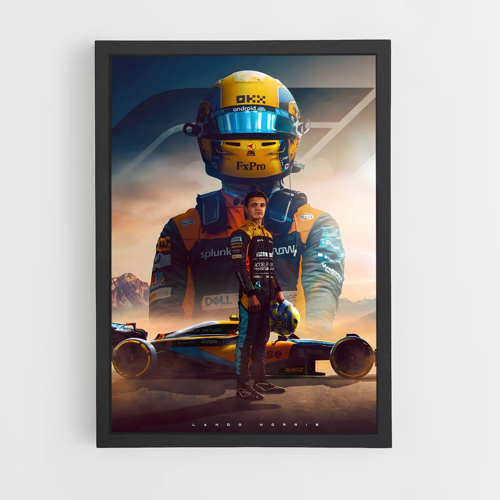 Poster Lando Norris (vue 2)