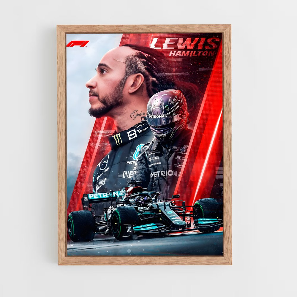 Poster Lewis Hamilton (vue 4)