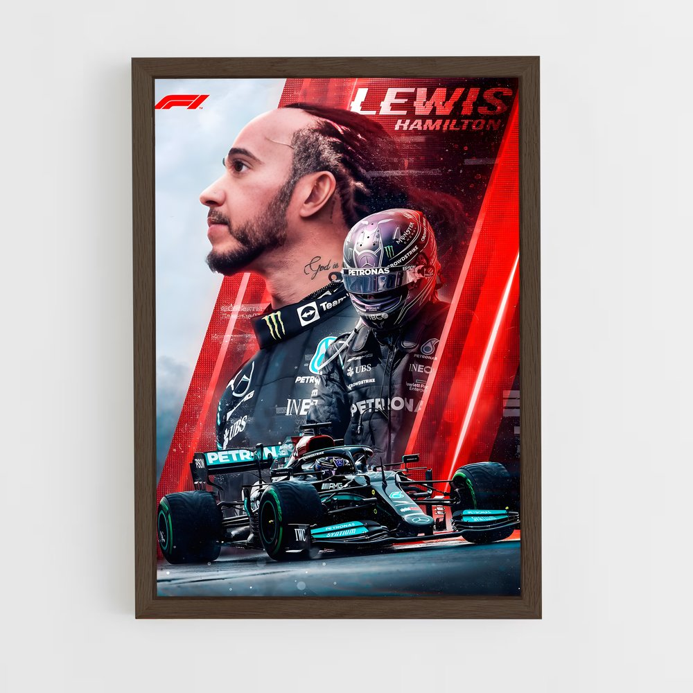 Poster Lewis Hamilton (vue 5)