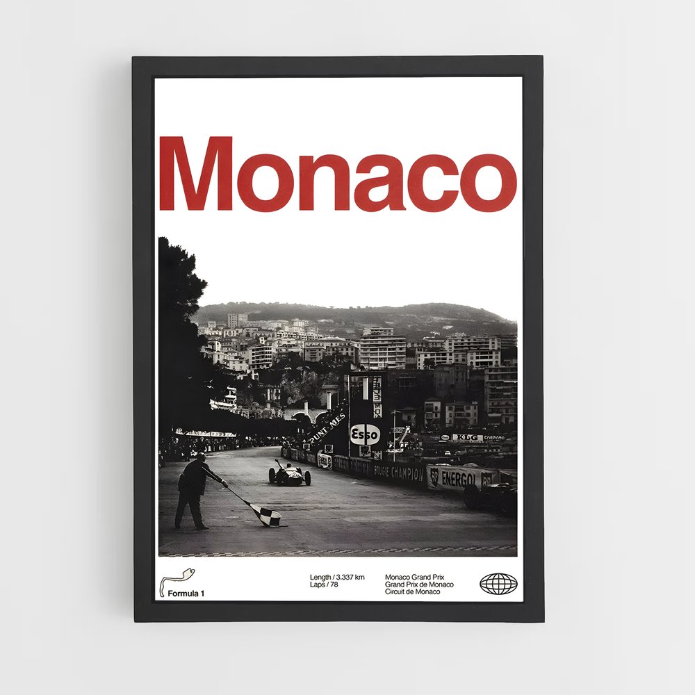 Poster Monaco F1 (vue 2)