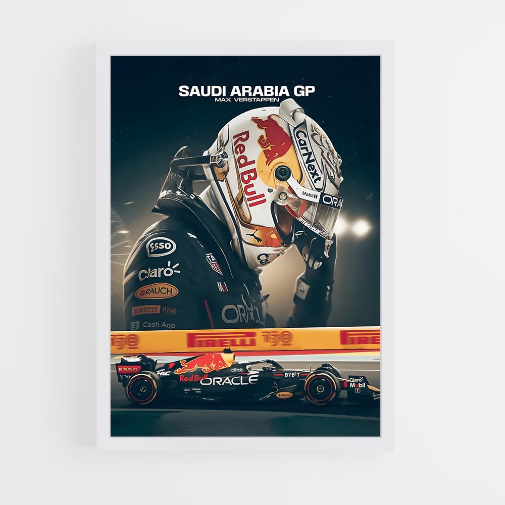 Poster Verstappen GP Arabe (vue 3)