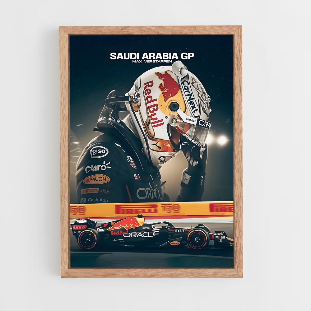 Poster Verstappen GP Arabe (vue 4)