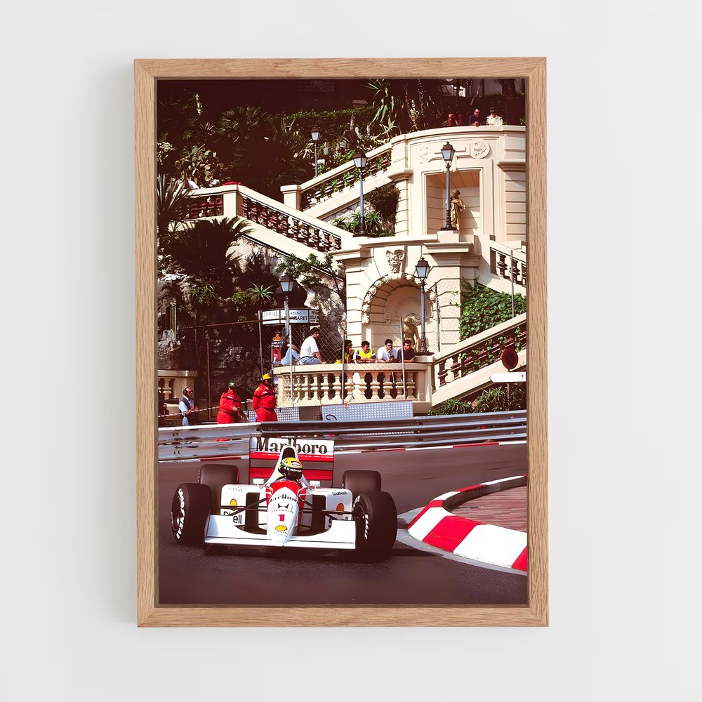 Poster Ayrton Senna Monaco (vue 4)