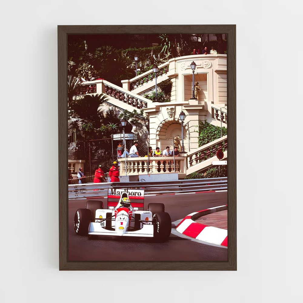 Poster Ayrton Senna Monaco (vue 5)