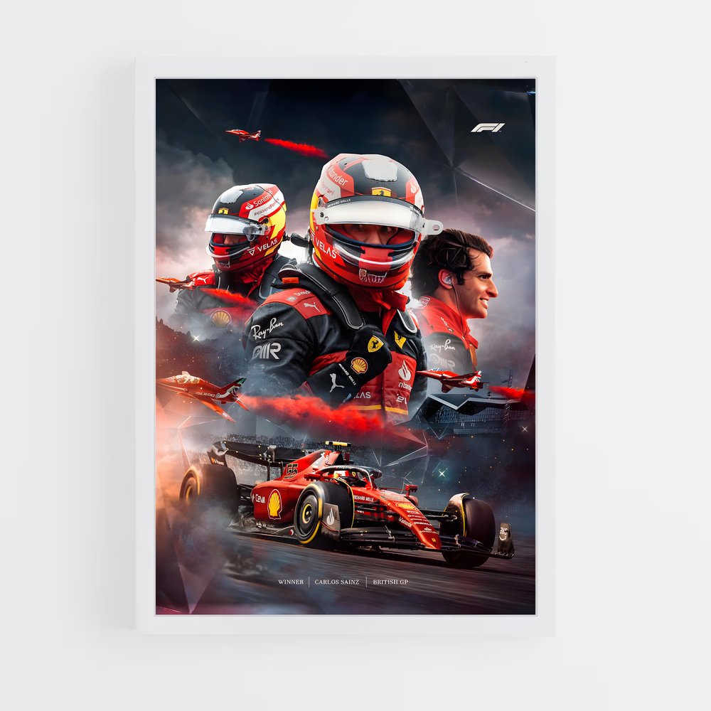 Poster Carlos Sainz (vue 3)