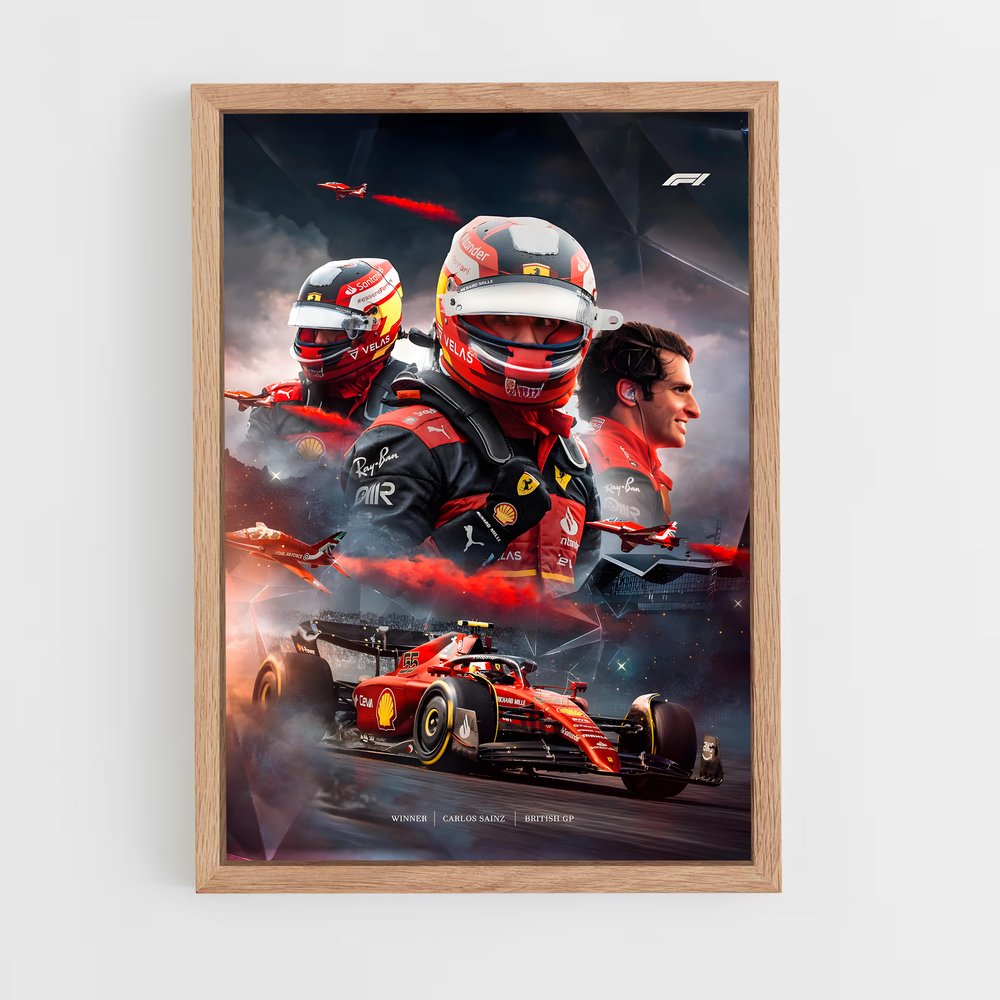 Poster Carlos Sainz (vue 4)