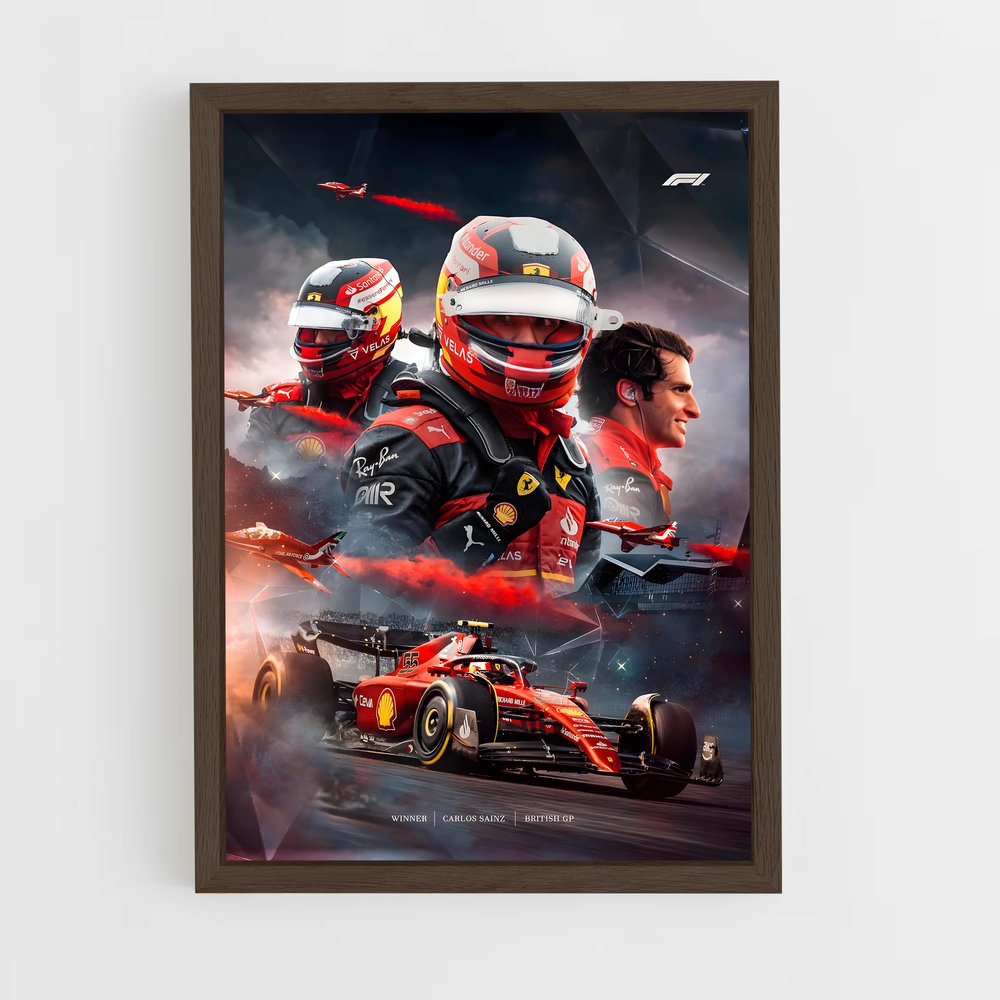 Poster Carlos Sainz (vue 5)
