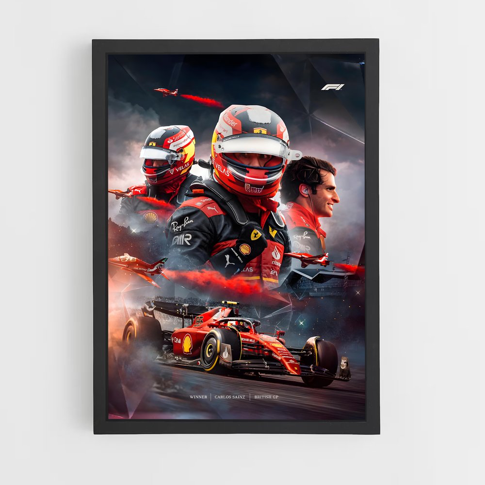 Poster Carlos Sainz (vue 2)