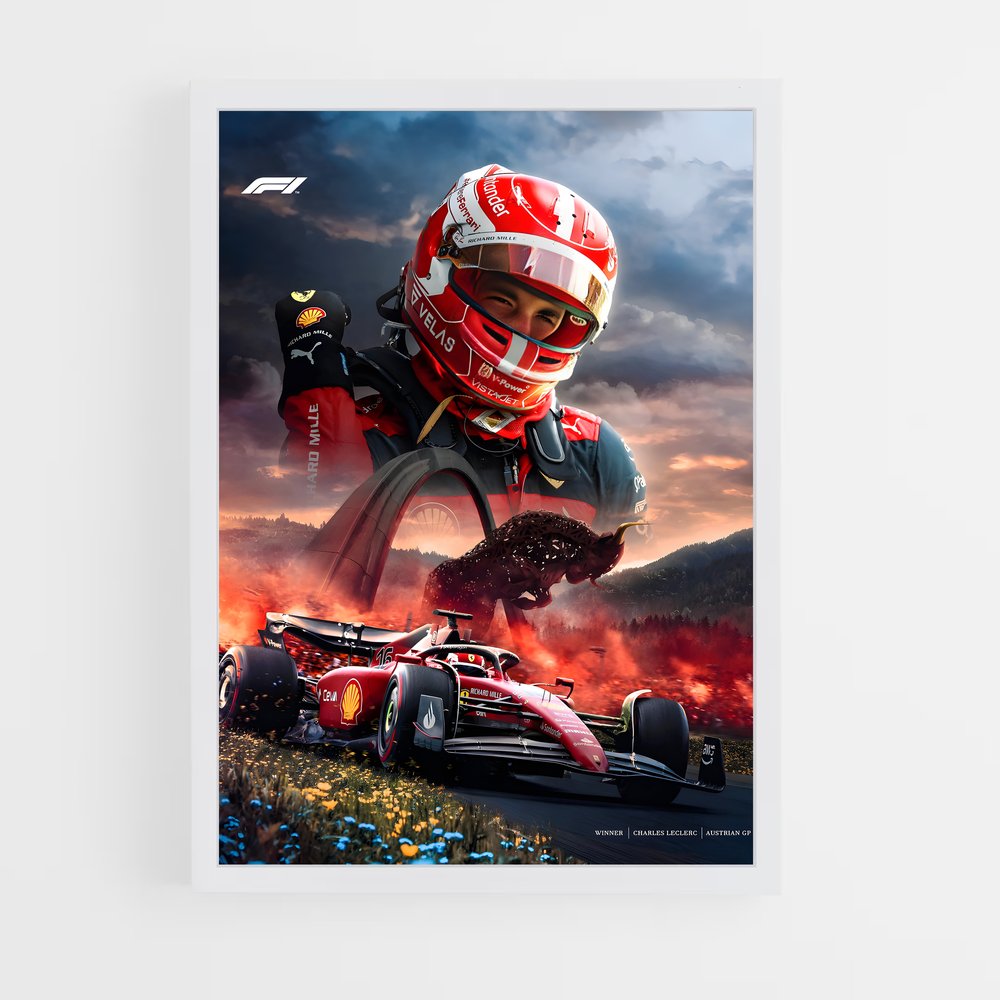 Poster Charles Leclerc (vue 3)