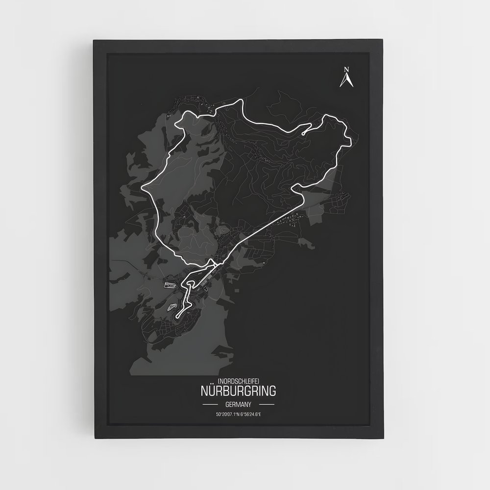 Poster Circuit Nurburgring (vue 2)