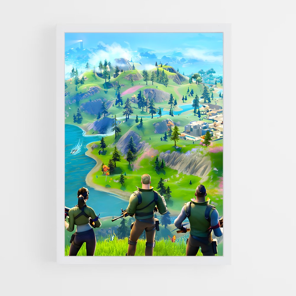 Poster Team Fortnite (vue 3)