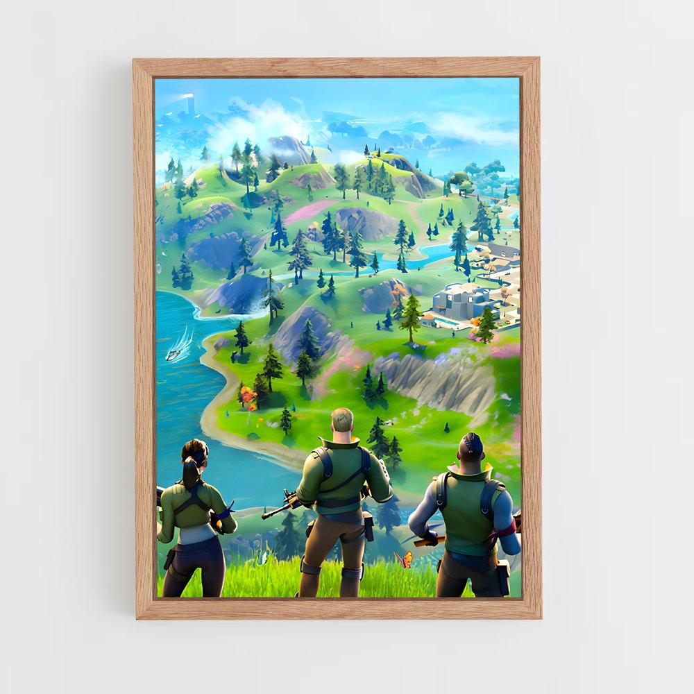 Poster Team Fortnite (vue 4)