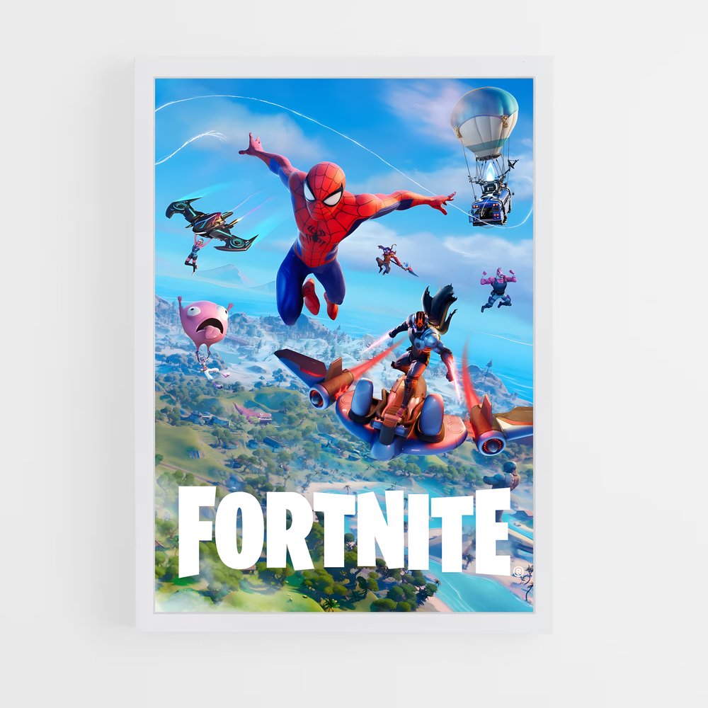 Poster Spiderman Fortnite (vue 3)