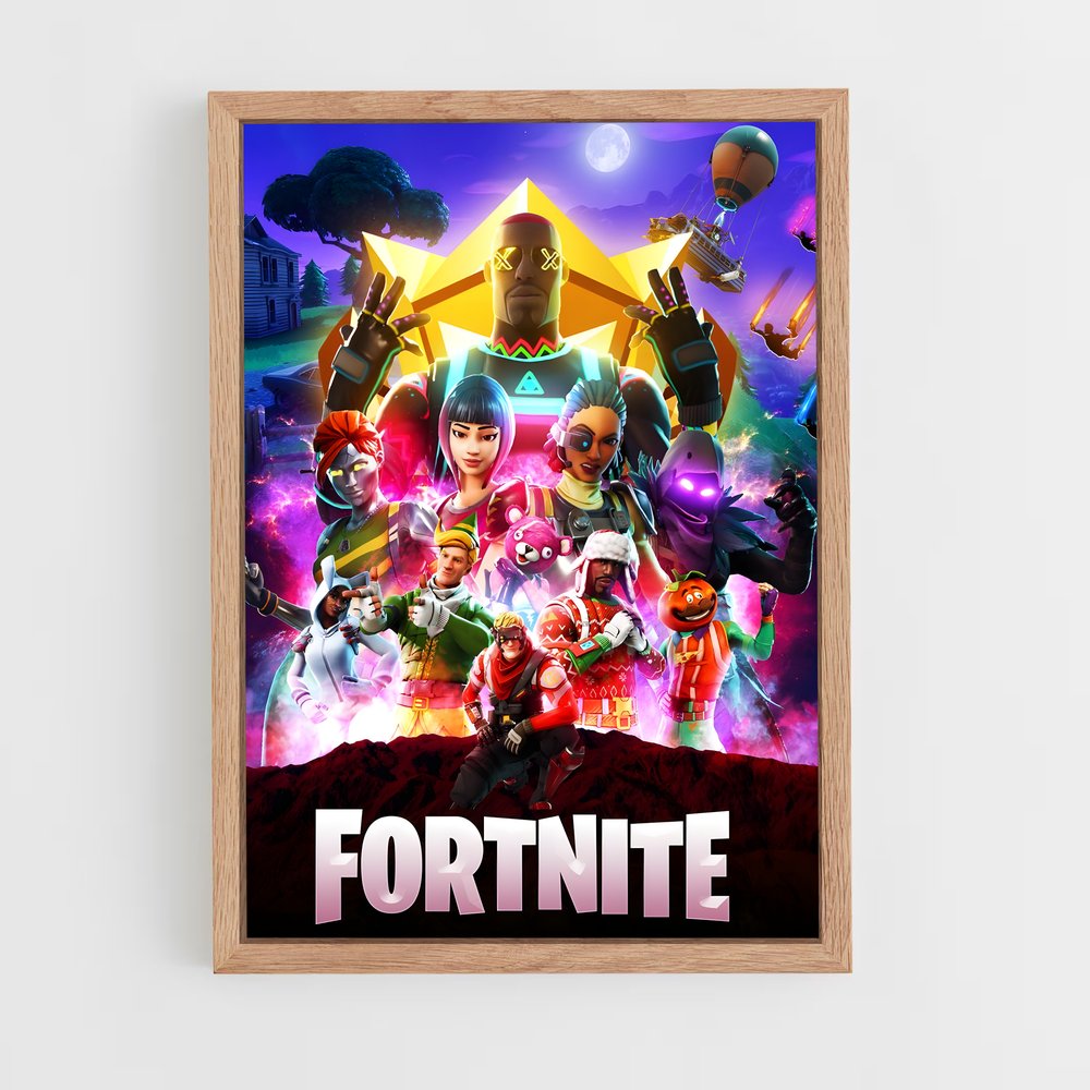 Poster Fortnite Néon (vue 4)