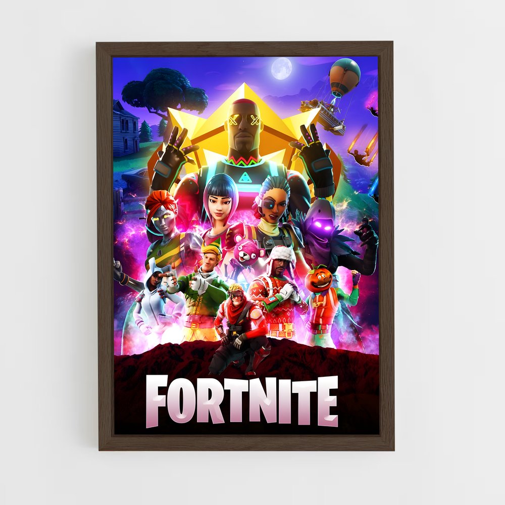Poster Fortnite Néon (vue 5)