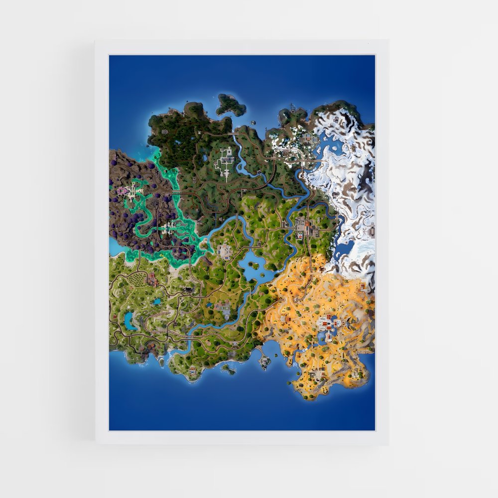Poster Map Fortnite (vue 3)