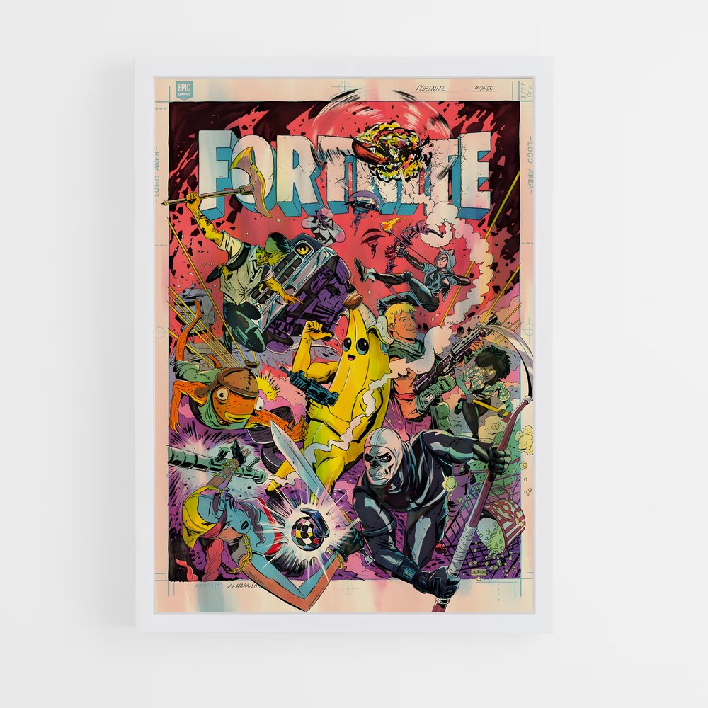 Poster Fortnite Dessin (vue 3)