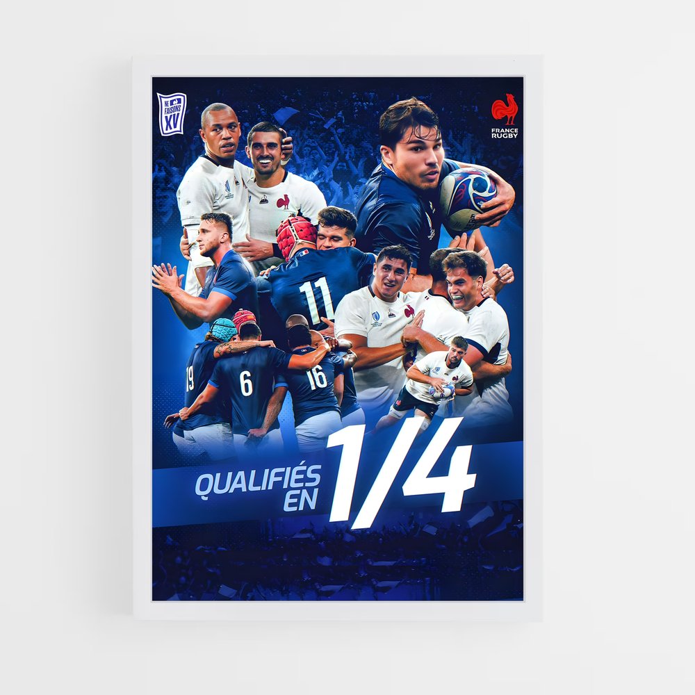 Poster Passion XV – affiche Rugby (vue 3)