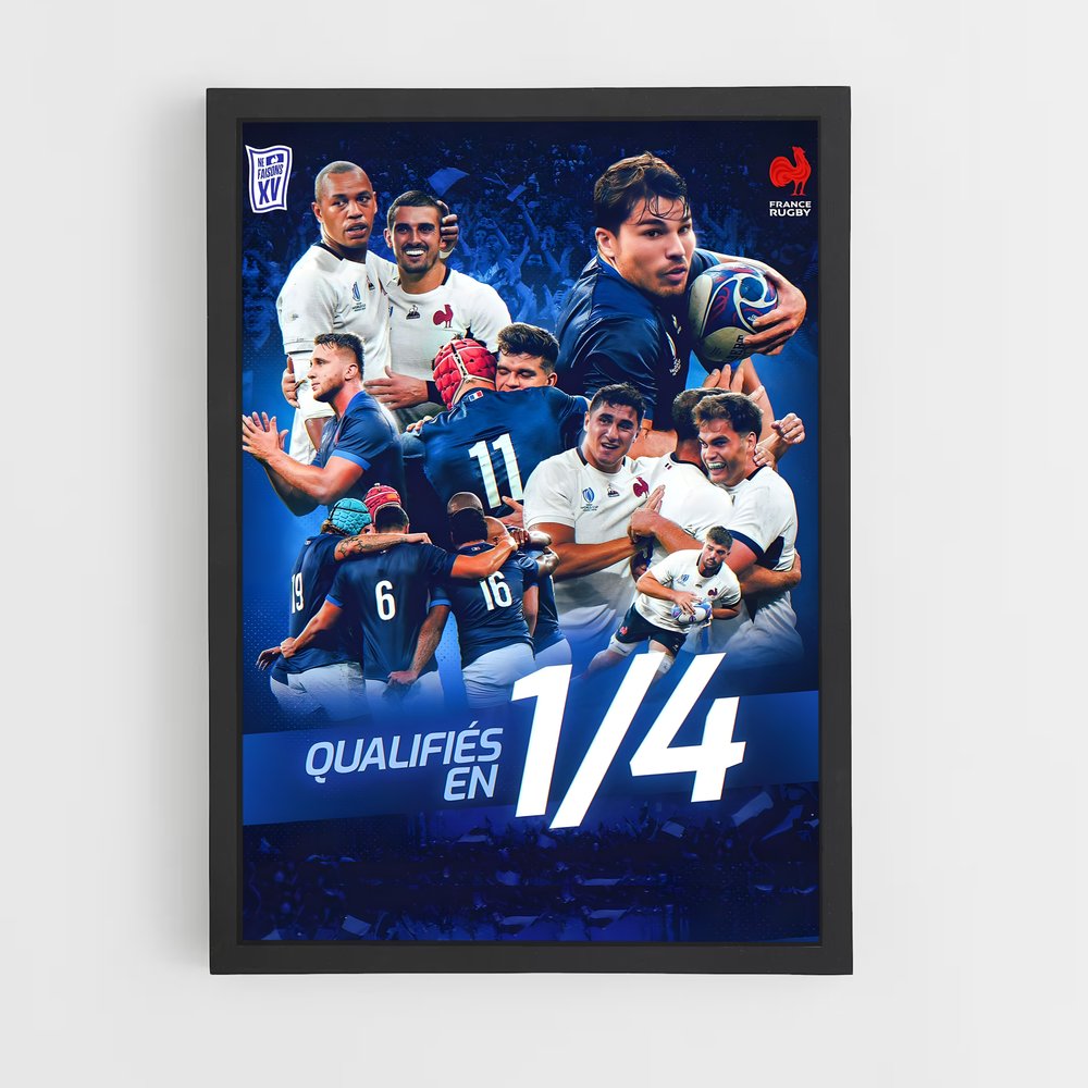 Poster Passion XV – affiche Rugby (vue 2)