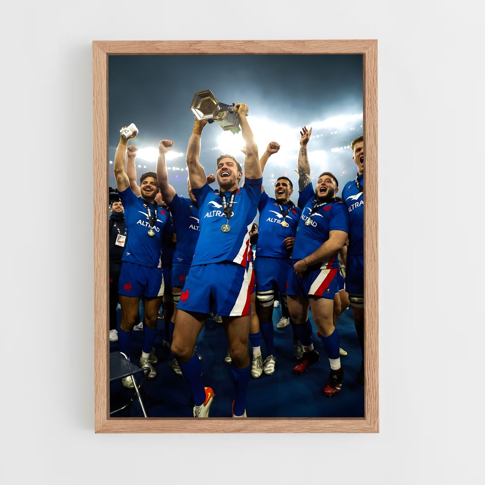 Poster Victoire Rugby France (vue 4)