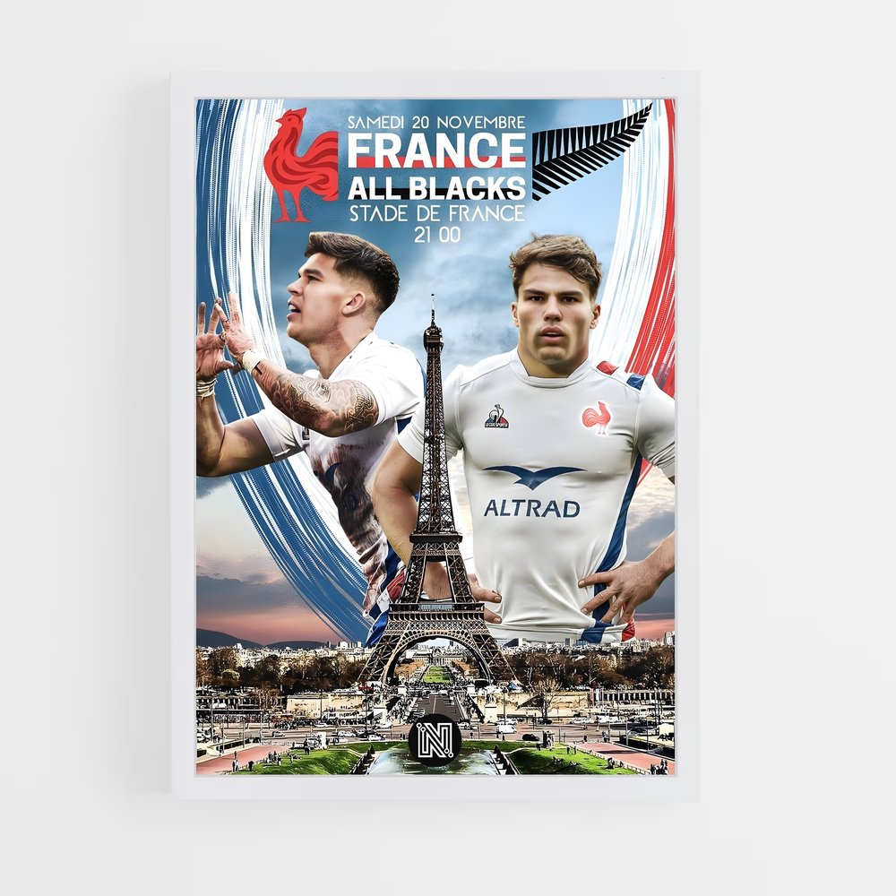 Poster Duel au Stade de France – affiche Rugby (vue 3)