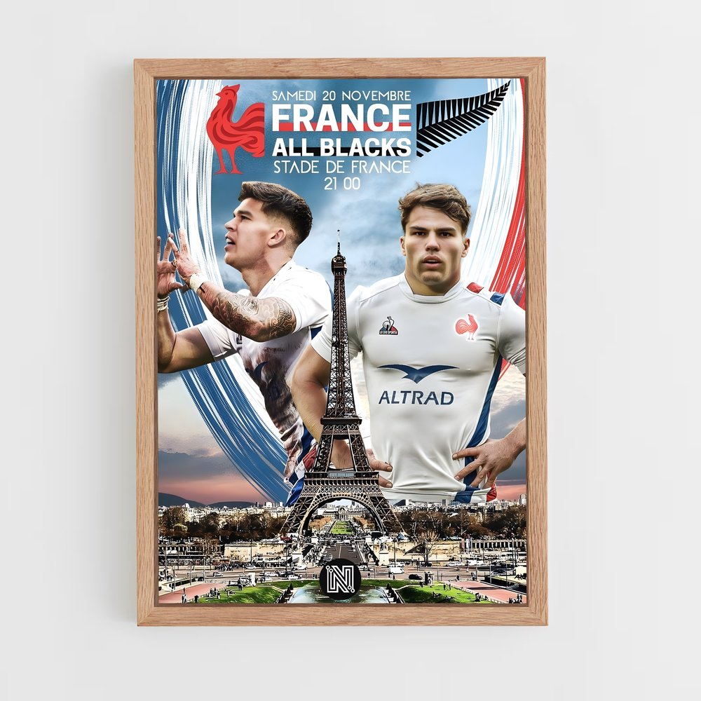 Poster Duel au Stade de France – affiche Rugby (vue 4)