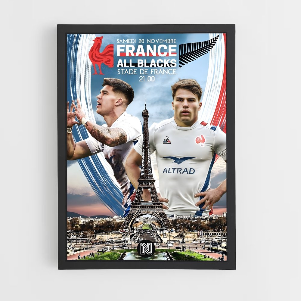 Poster Duel au Stade de France – affiche Rugby (vue 2)