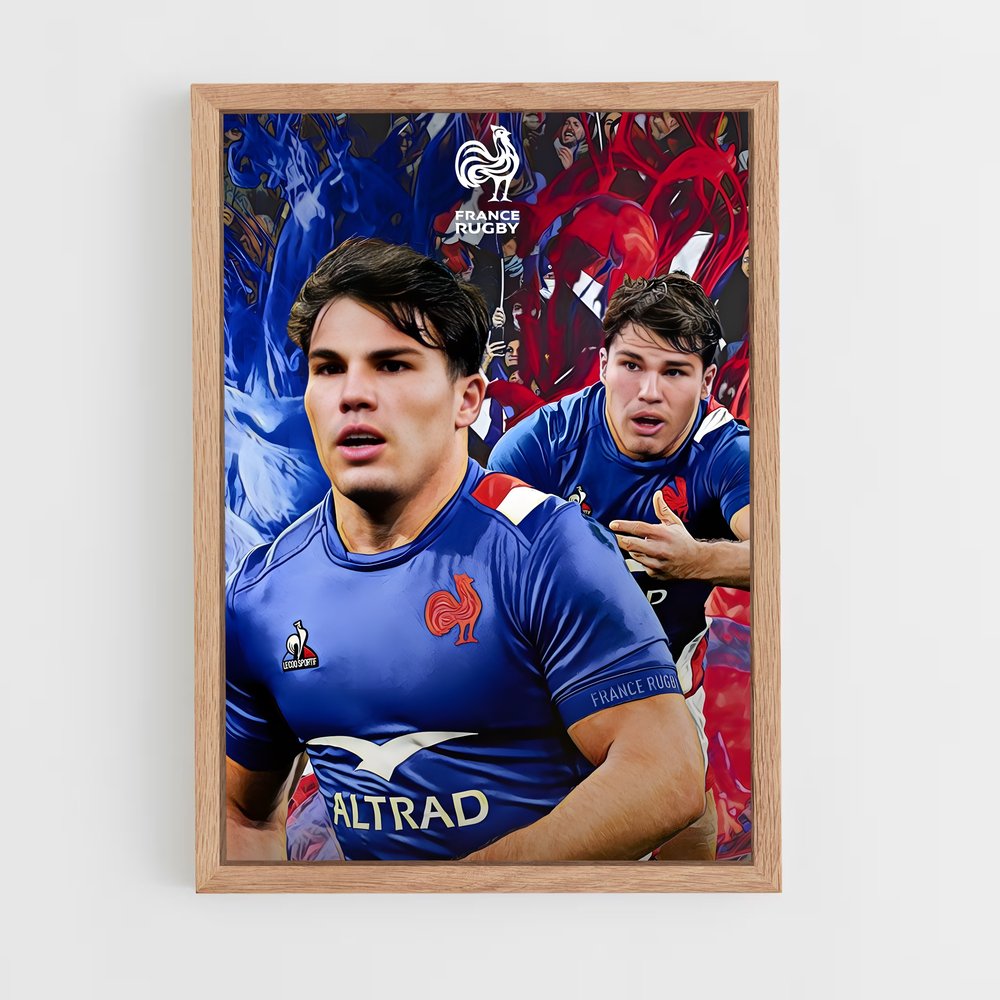 Poster Bleu Rugby Passion (vue 4)