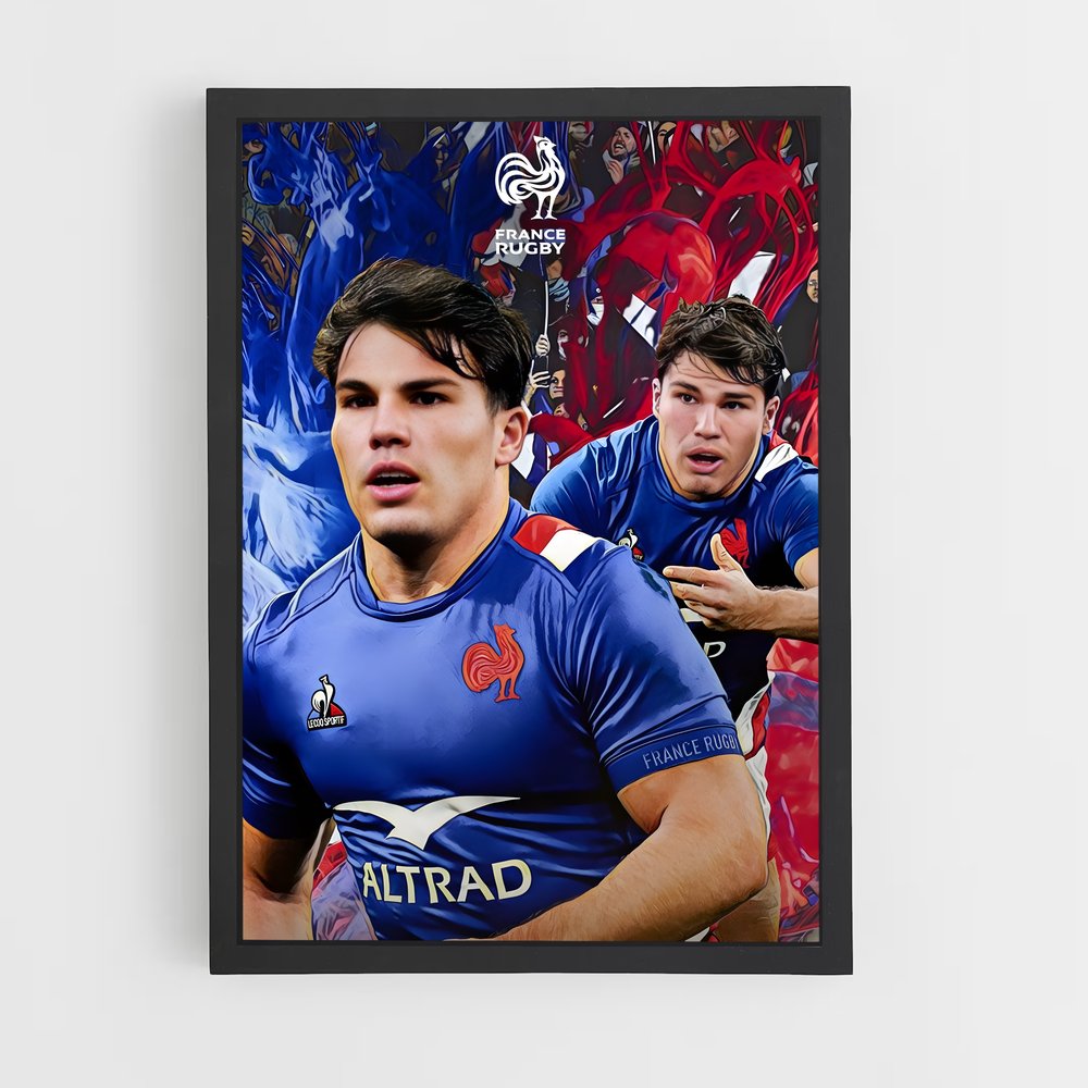 Poster Bleu Rugby Passion (vue 2)