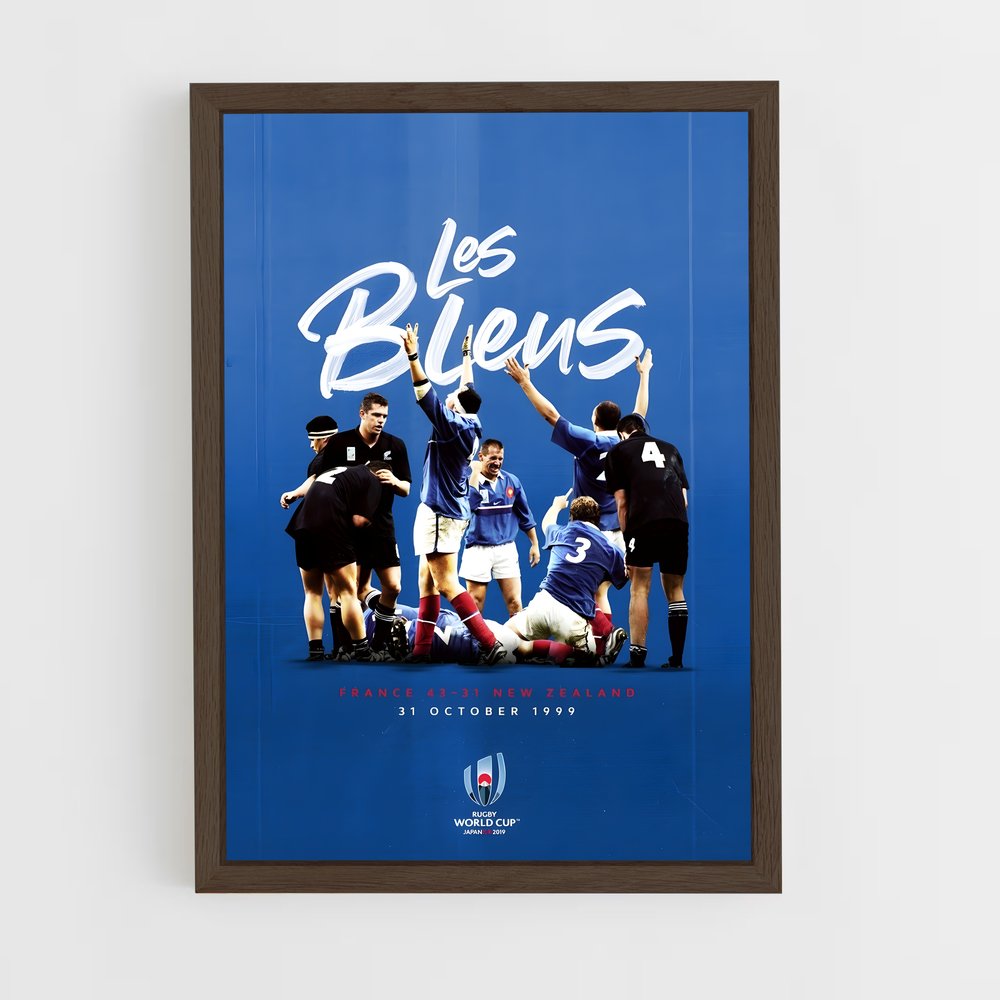 Poster Les Bleus – affiche Rugby (vue 5)