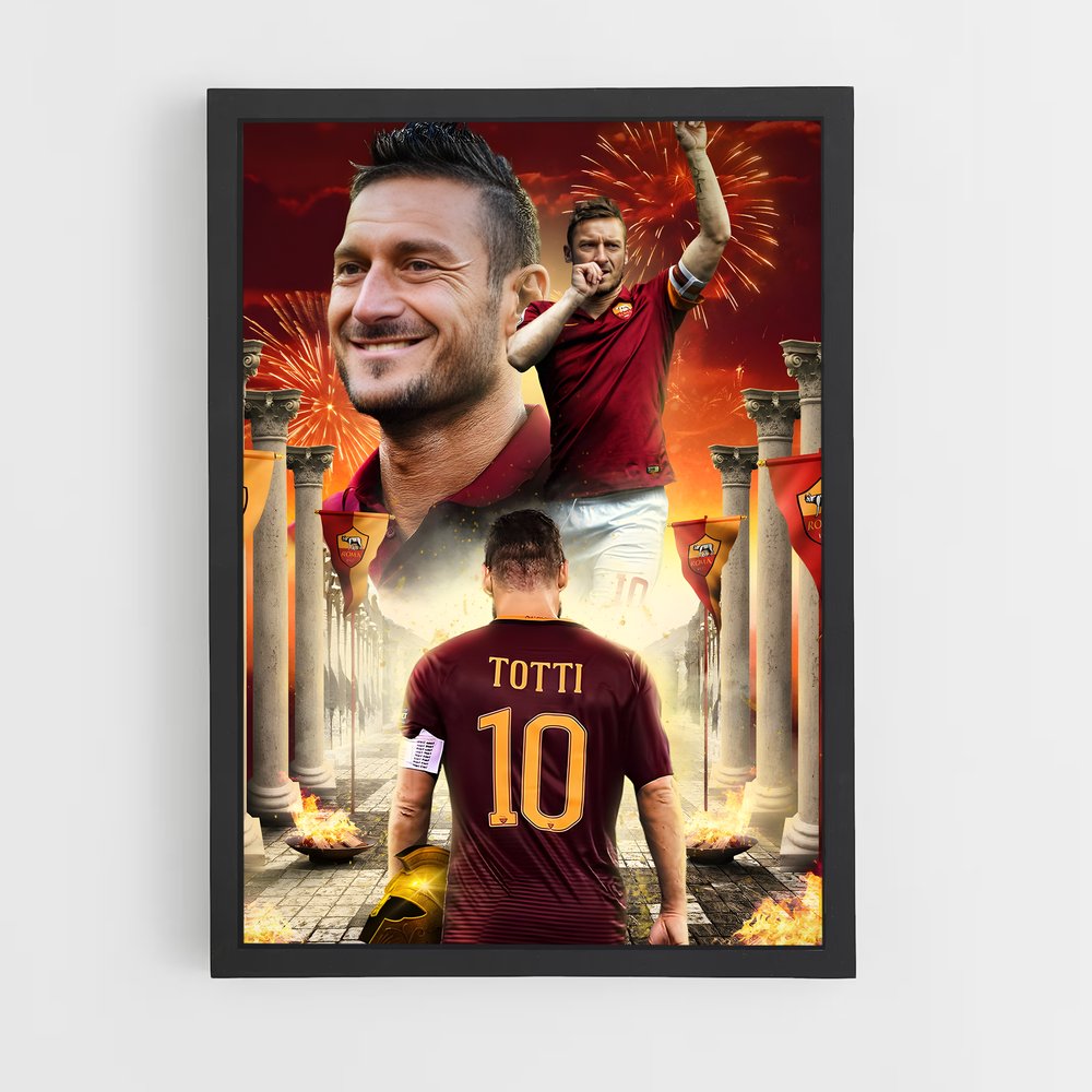 Poster Légende Romaine – affiche Football (vue 2)