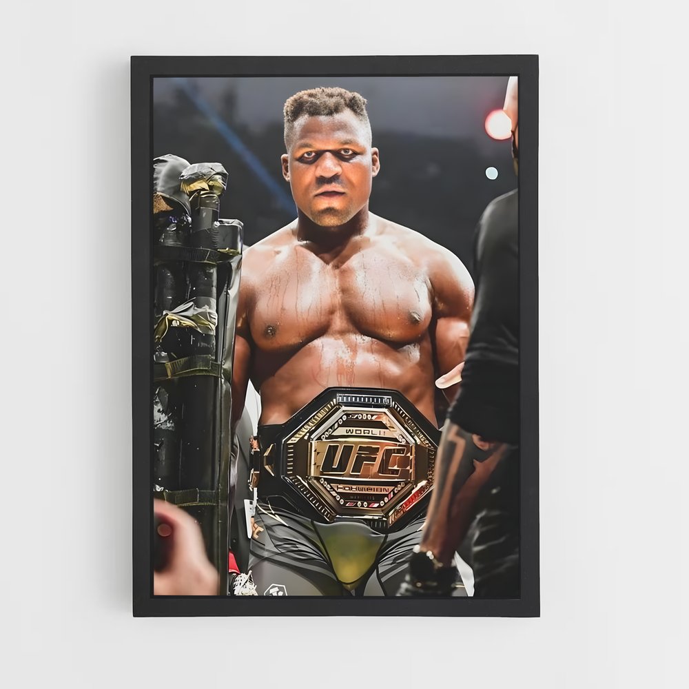 Poster Champion de Puissance – affiche MMA (vue 2)