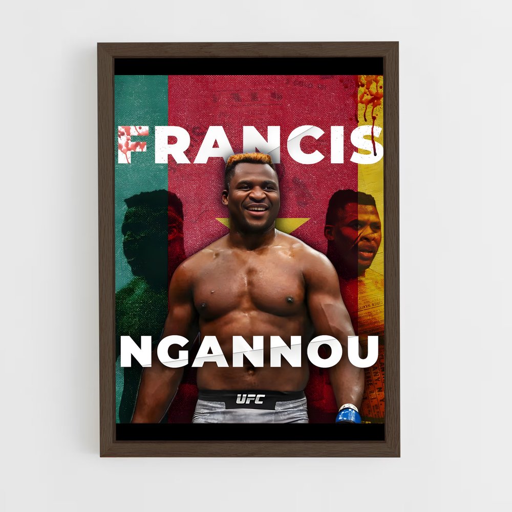 Poster Puissance Ngannou – affiche MMA (vue 5)