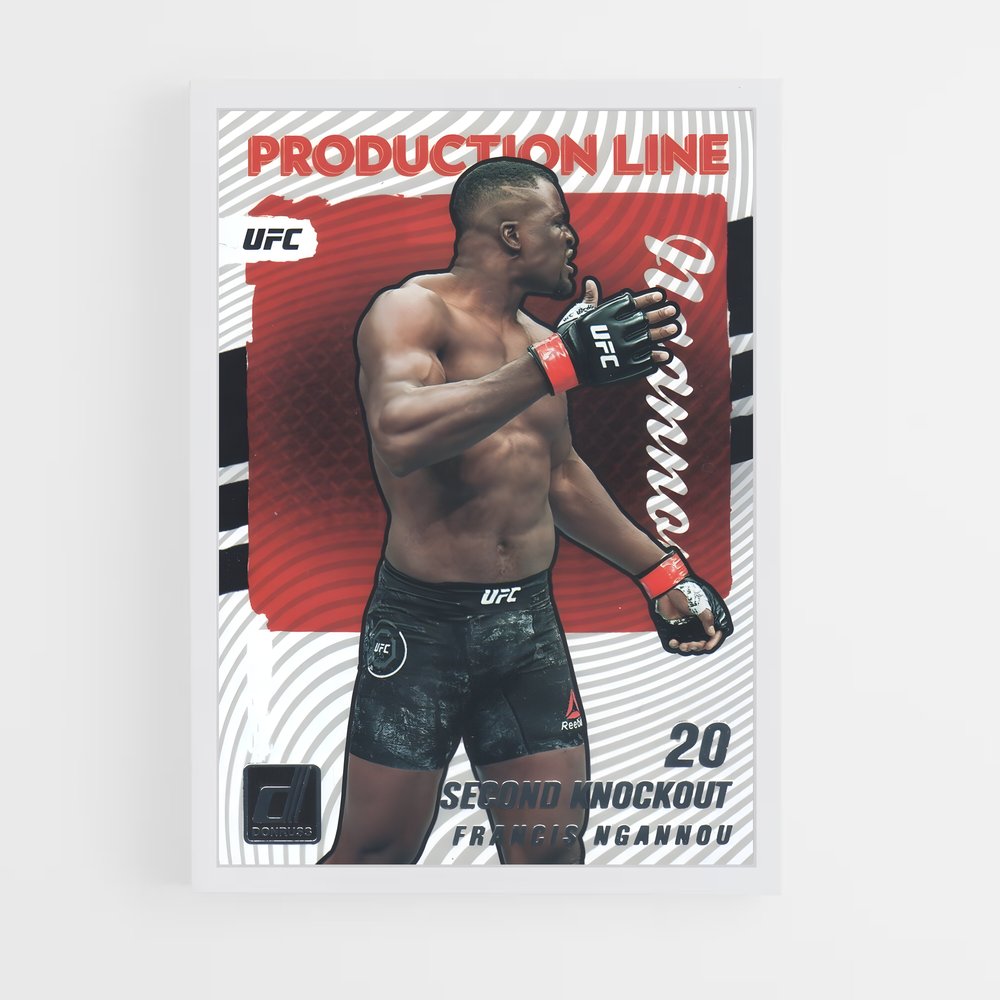 Poster Production Line Knockout – affiche MMA (vue 3)