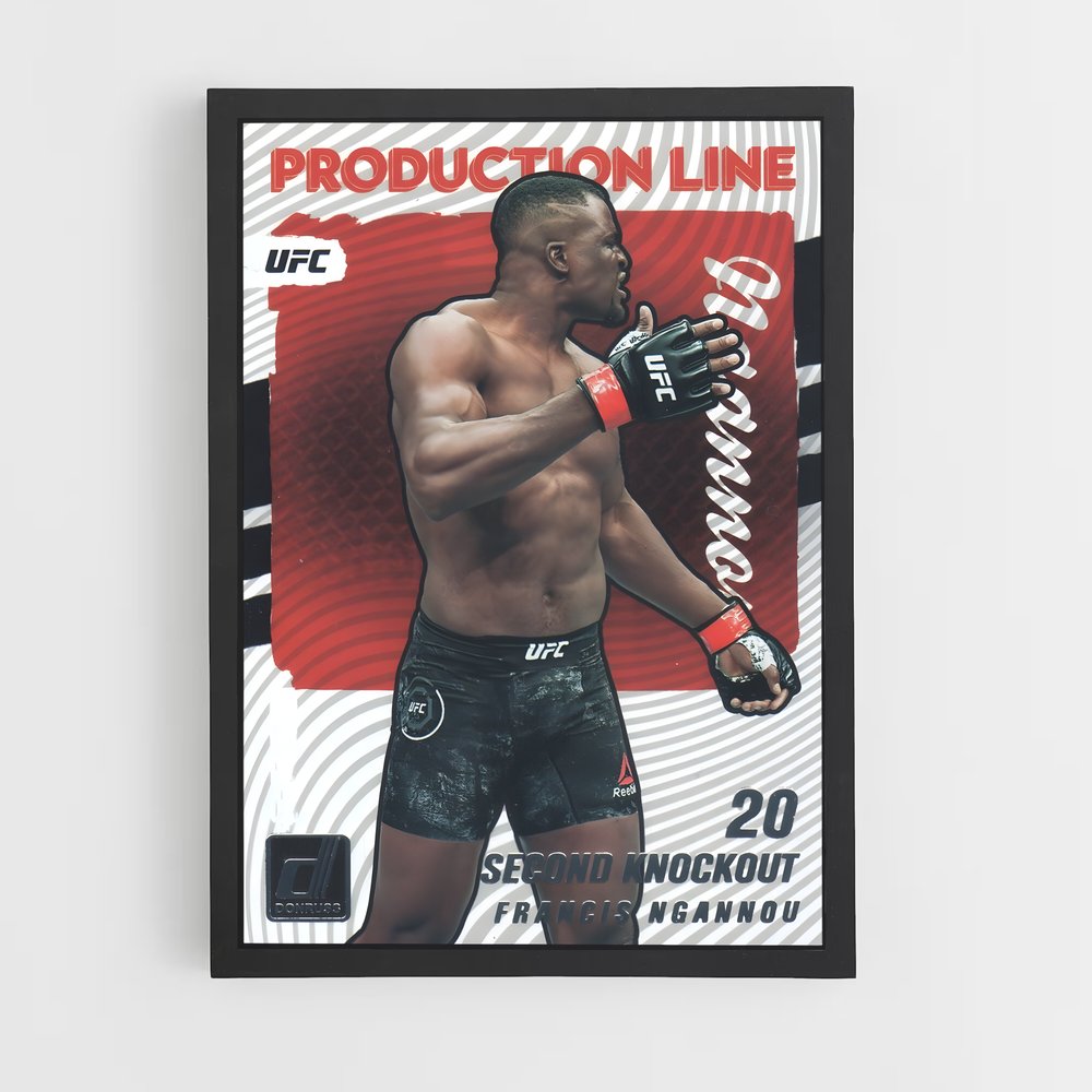 Poster Production Line Knockout – affiche MMA (vue 2)