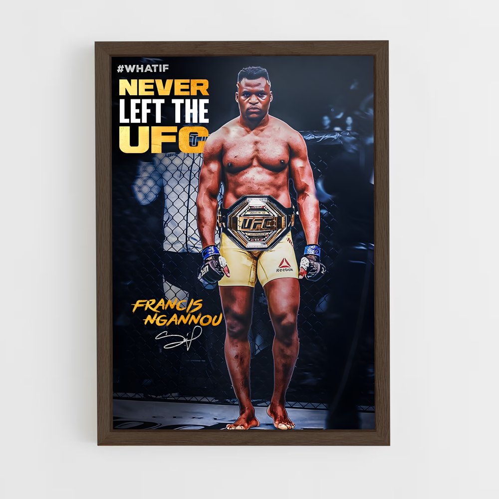 Poster Never Left the UFC – affiche MMA (vue 5)