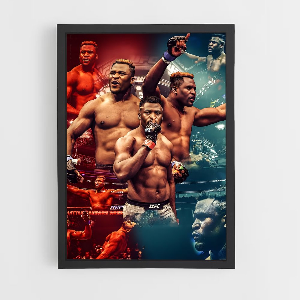 Poster Puissance et Résilience – affiche MMA (vue 2)