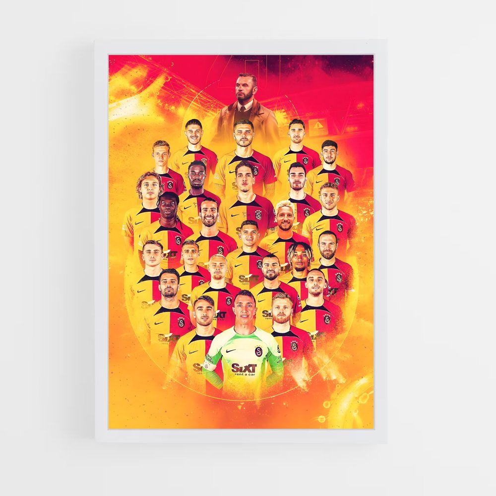 Poster Équipe Galatasaray – affiche Football (vue 3)
