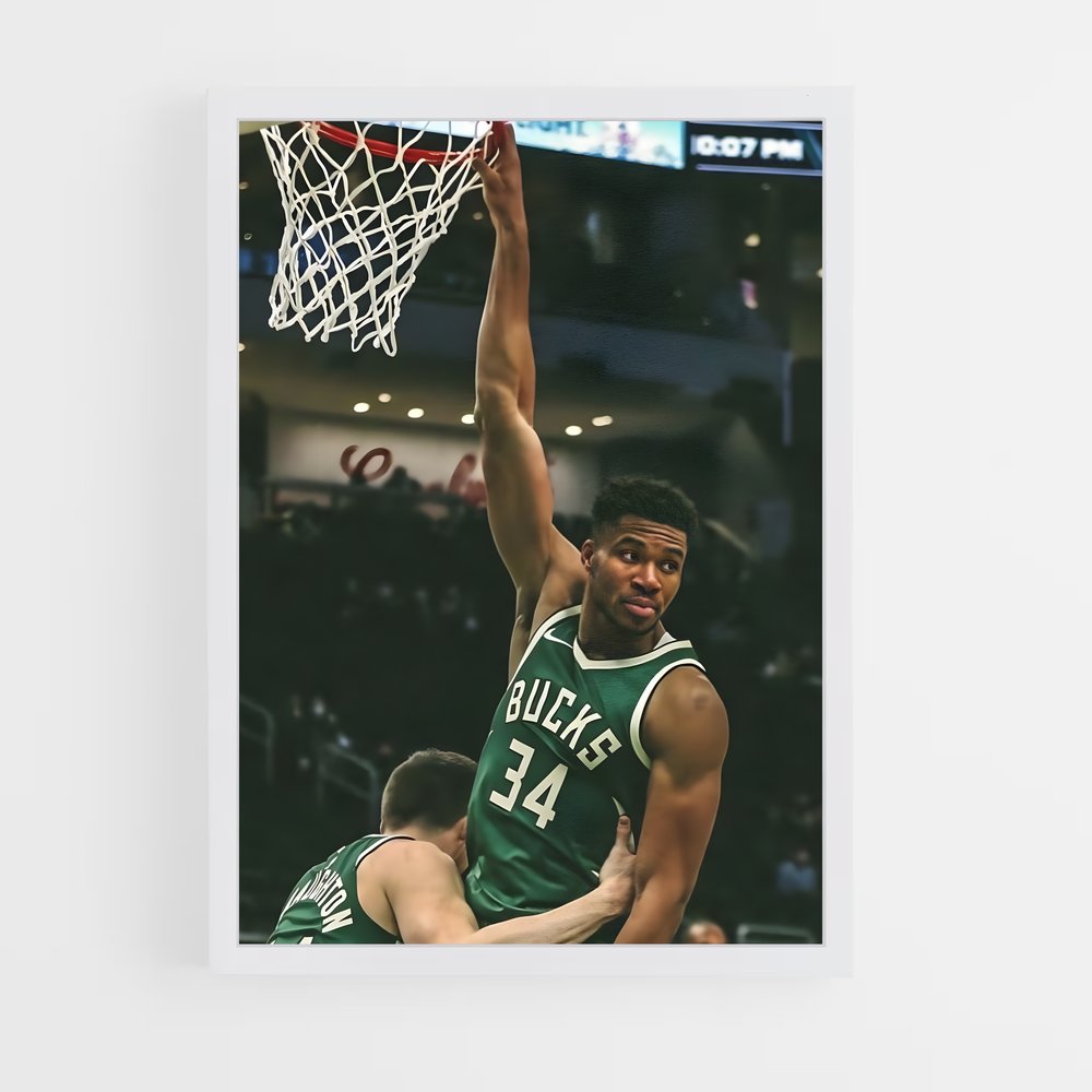 Poster Giànnis Dunk – affiche Basketball (vue 3)