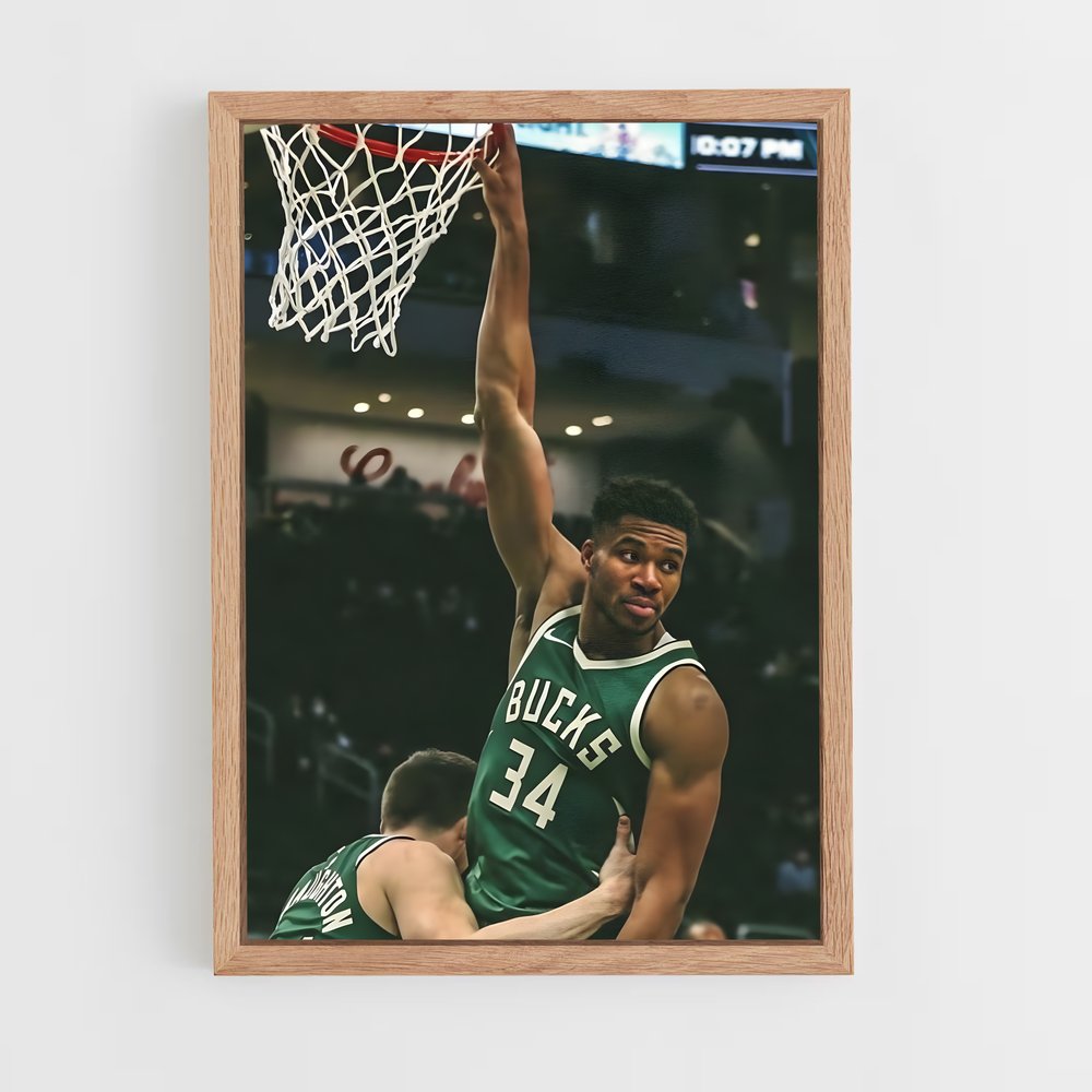 Poster Giànnis Dunk – affiche Basketball (vue 4)