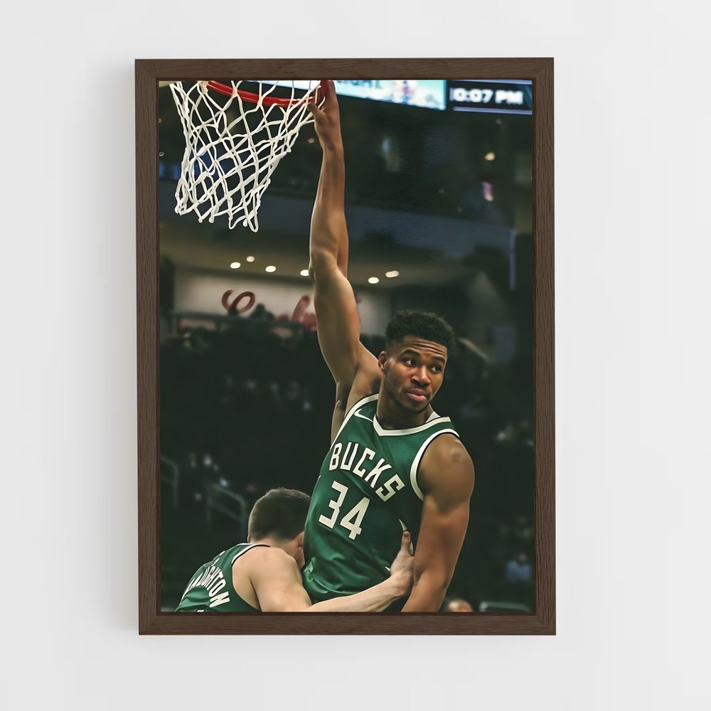Poster Giànnis Dunk – affiche Basketball (vue 5)