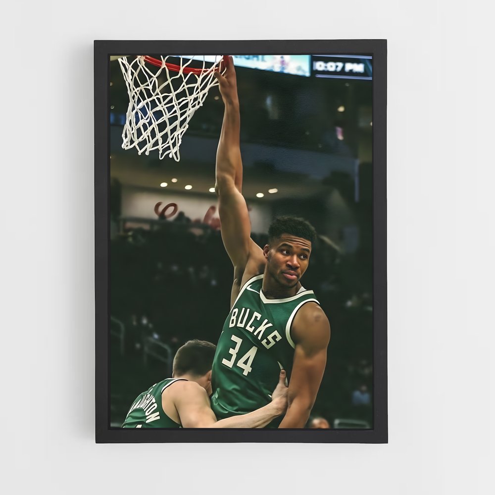 Poster Giànnis Dunk – affiche Basketball (vue 2)