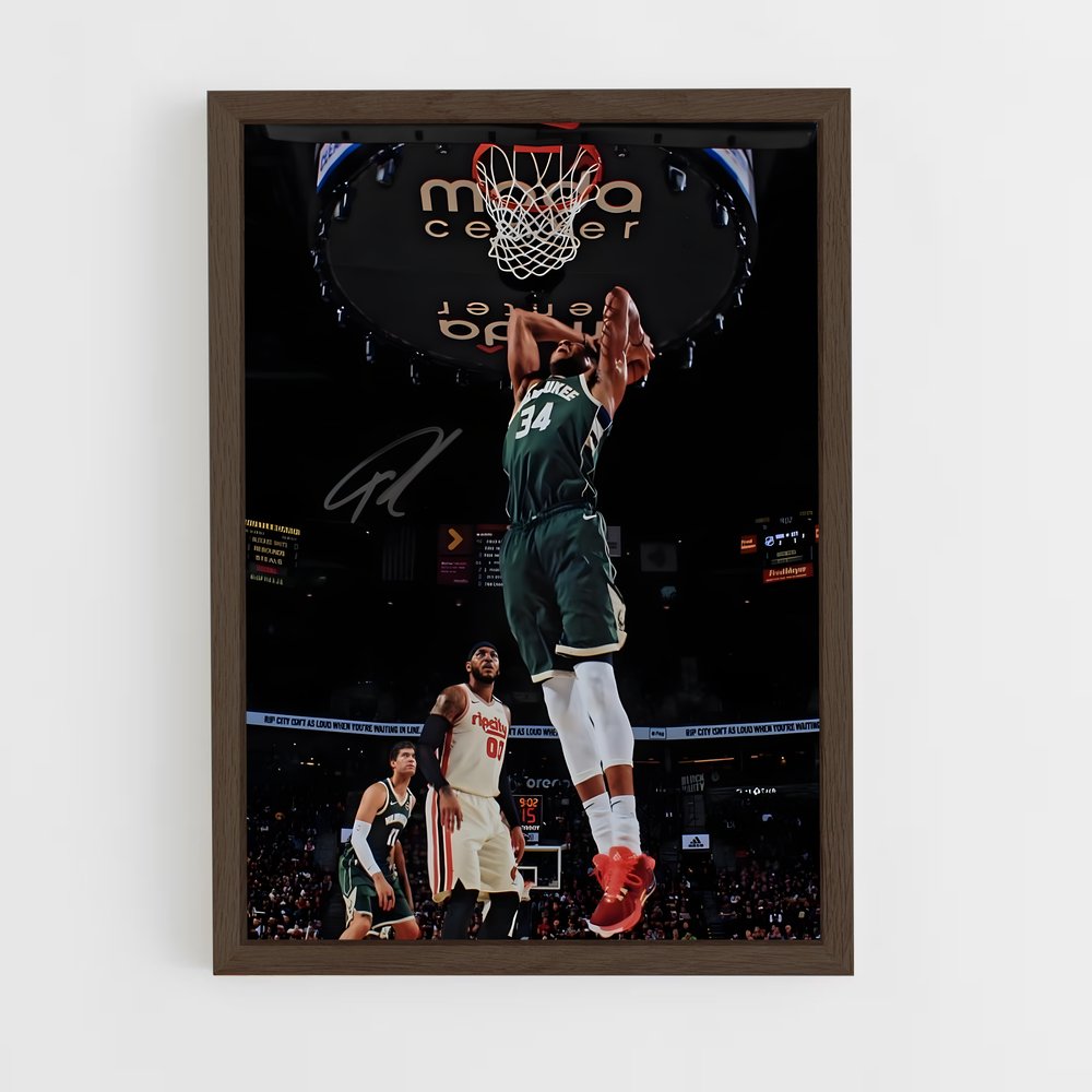 Poster Saut Antetokounmpo – affiche Basketball (vue 5)