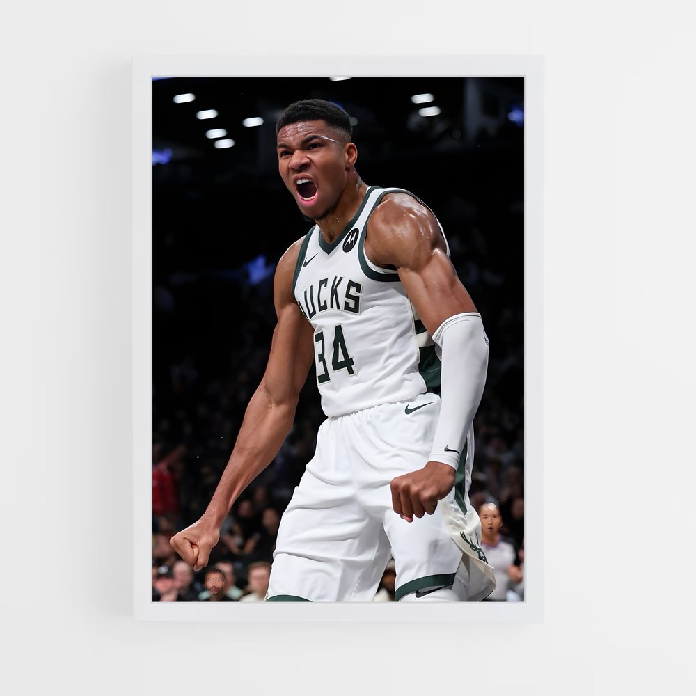 Poster Giànnis Antetokounmpo Muscle – affiche Basketball (vue 3)