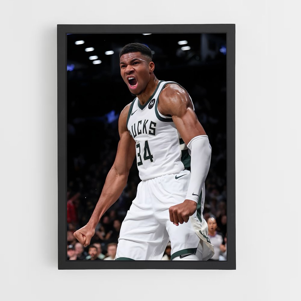 Poster Giànnis Antetokounmpo Muscle – affiche Basketball (vue 2)