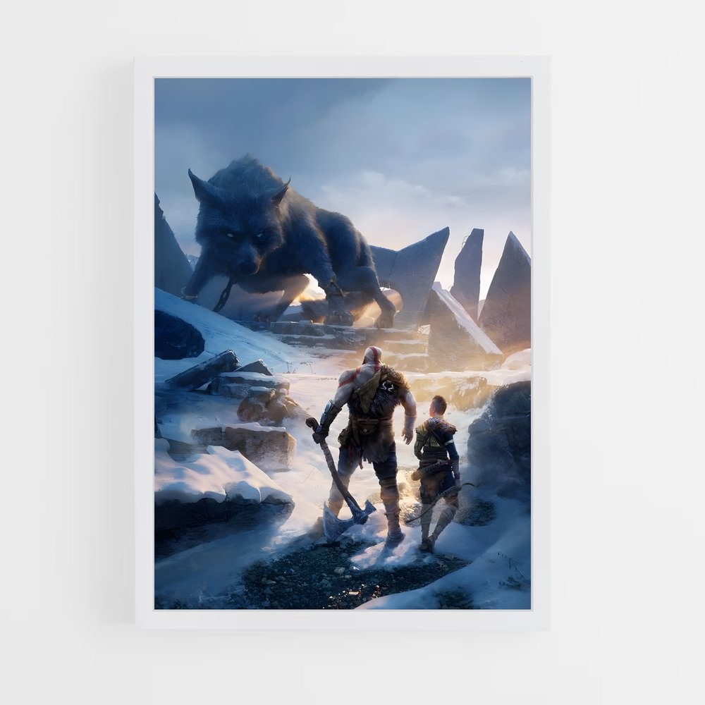 Poster Fureur Nordique – affiche God of War (vue 3)