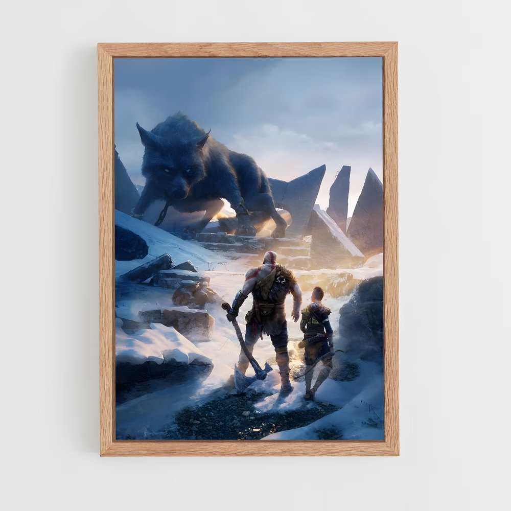 Poster Fureur Nordique – affiche God of War (vue 4)