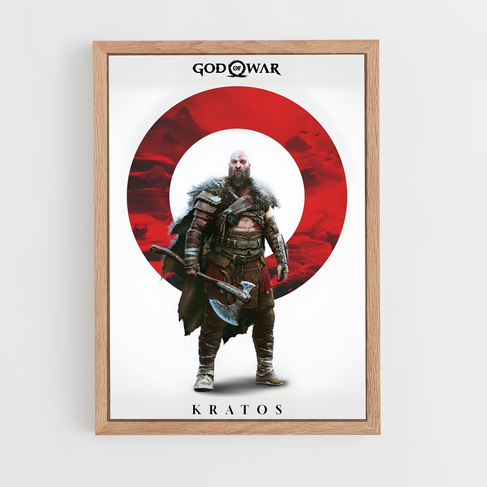 Poster Kratos – affiche God of War (vue 4)