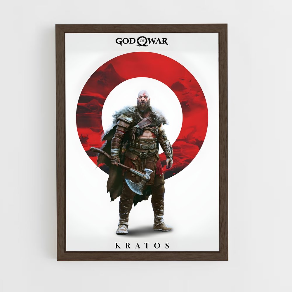 Poster Kratos – affiche God of War (vue 5)