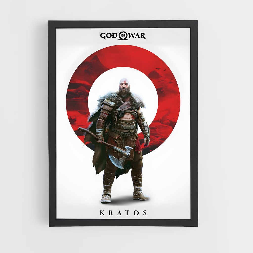Poster Kratos – affiche God of War (vue 2)